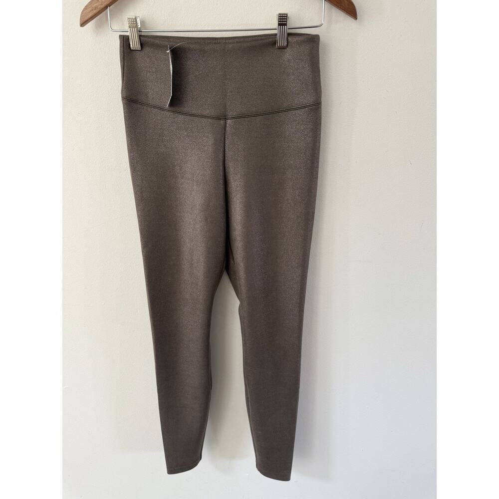 White House Black Market Runway Leggings Suede Size 4 Brown High Rise Soft New